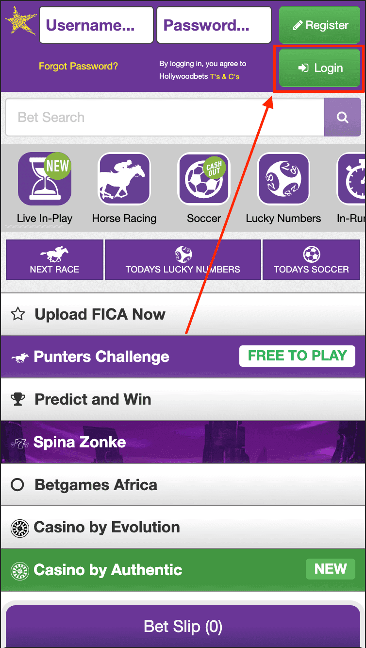 How to Login to Hollywoodbets in South Africa find out how to sign in